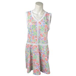 Penguin Tennis Dress Women's XL Flounce Floral Sleeveless VNeck Pockets		CJ424